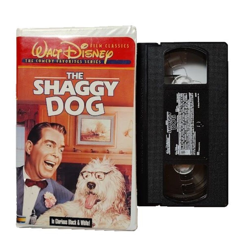 The Shaggy Dog VHS Family Movie Walt Disney Fred MacMurray B & W G 1997